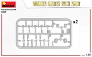 Mini Art 35628 WOODEN CRATES WITH FRUIT
