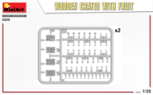 Mini Art 35628 WOODEN CRATES WITH FRUIT