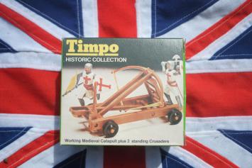 Timpo Toys 753 Working Medieval Catapult plus 2 standing Crusaders