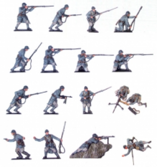 Pegasus hobbies 7199 WWI FRENCH INFANTRY 1917-1918