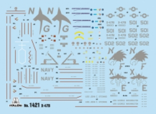 Italeri 1421 X-47B Unmanned Combat Aircraft System