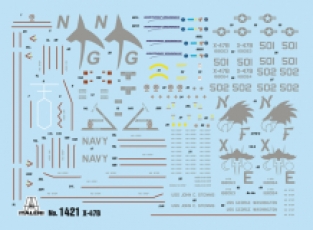 Italeri 1421 X-47B Unmanned Combat Aircraft System