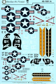 Vagabond Decals 48-1001 Yankee Air Pirates / McDonnell Douglas F-4 Phantom II