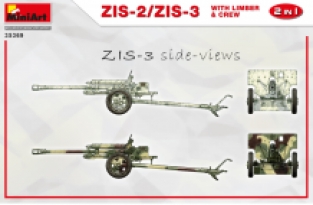 Mini Art 35369 ZIS-2 / ZIS-3 with Limber & CREW