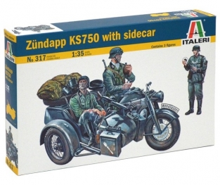 Italeri 317 Zündapp KS750 with sidecar