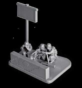 Zvezda 6210 German MG 34 Machine Gun with Crew 1941-1945 (Winter)