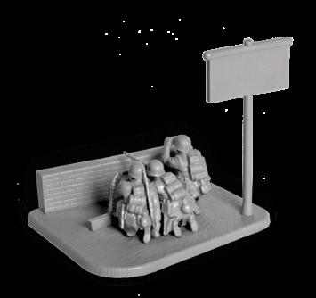 Zvezda 6210 German MG 34 Machine Gun with Crew 1941-1945 (Winter)